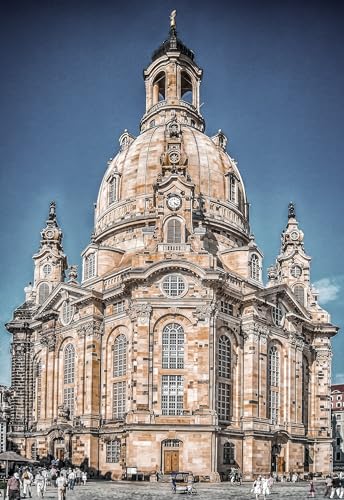 Puzzel Für Erwachsene Dresden Frauenkirche Kirchturm 75 * 50Cm von Generic