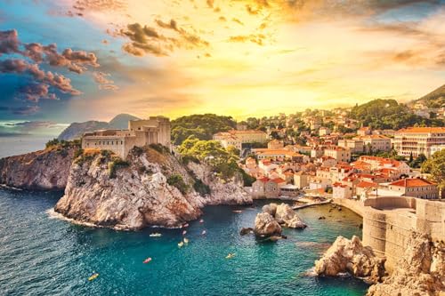 Puzzle 1000 Teile Dubrovnik Kroatien Weltkulturerbe Sehenswürdigkeiten 75 * 50Cm von Generic