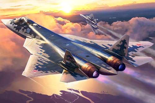 Puzzle 1000 Teile Kampfjet Der Fünften Generation Fliegt Am Himmel 75 * 50Cm von Generic