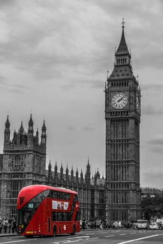 Puzzle 1000 Teile London Bus Doppeldeckerbus 75 * 50Cm von Generic