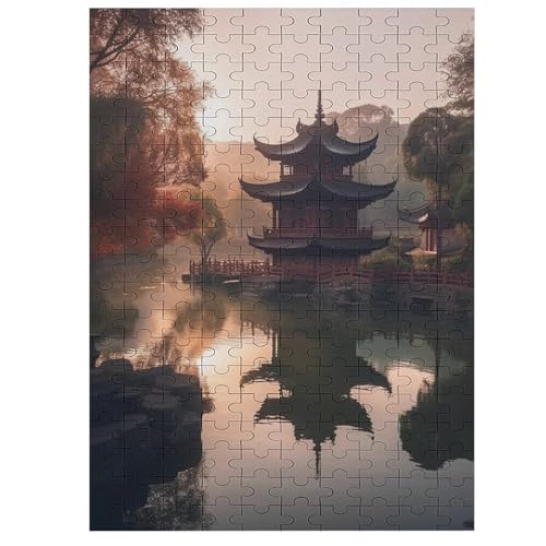 Puzzle Für Erwachsene 1000 Teile Holzpuzzle | Garden Puzzle Puzzle | Hochauflösendes | Gelegenheitsspiel Art-Deco-Landschaft Größe: 200 von Generic