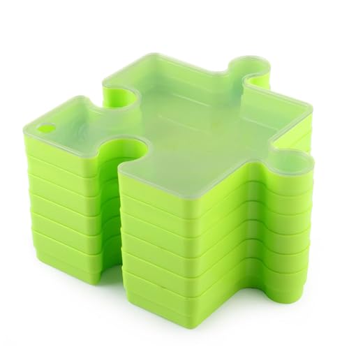 Puzzle -Organizer -Set - Stapelbare Puzzle -Sortierschalen, Stück -Piechhalter | Verglüht und tragbare -Speicherschalen, Stück -Organizer, praktische Sortierlösung für einfache von Generic