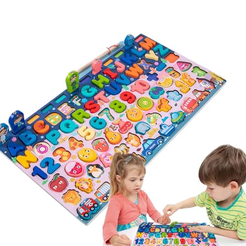 -Puzzle -Set - montesori Lernen Bildungsspielzeug, lustige und pädagogische Vorschulspiele | Interaktives Lernspielzeug, Zahlen -Puzzle -Spielzeug für Kindergarten, Schule, Kindergarte von Generic