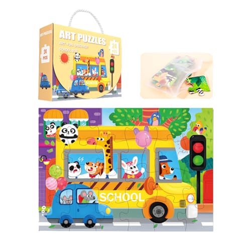 Puzzle für Kinder, 24 Teile, Kleinkind-Lernspielzeug, Kinder für 3-, 4-, 5-, 6-jährige Jungen und Mädchen, Puzzles für Kinder Urd883 (B, One Size) von Generic