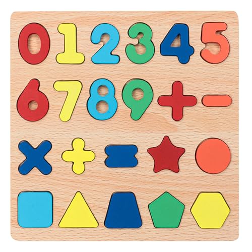 Puzzle mit Zahlen für Kinder - Personalisiertes Namenspuzzle aus Holz | Numerisches Puzzlebrett | Formlernpuzzle Spielzeug | Lernspielzeug zum Lernen Pres von Generic