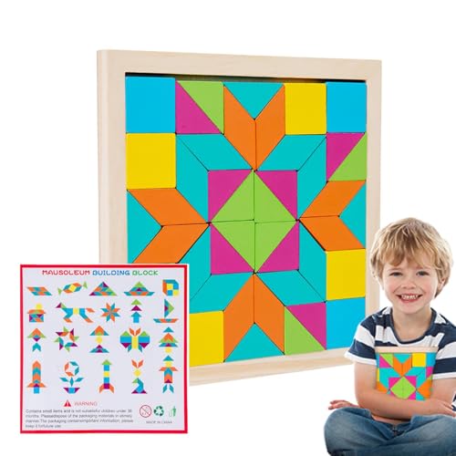 Puzzleblöcke aus Holz - Lustige Holzklötze-Puzzle-Denksportaufgaben,Lustiges Reisespiel, Autoaktivitäten für Kinder ab 3 Jahren, Teenager, Mädchen, Kleinkinder mit spielenden Eltern Puzzleblöcke aus Holz - Lustige Holzklötze-Puzzle-Denksportaufgaben,Lustiges Reisespiel, Autoaktivitäten für Kinder ab 3 Jahren, Teenager, Mädchen, Kleinkinder mit spielenden Eltern von Generic
