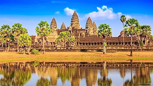 Puzzles 1000 Altes Gebäude, Kambodschanisches Wahrzeichen, Angkor Wat-Landschaft 75 * 50Cm von Generic