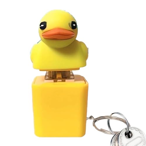 Quackey Fidget Toy | Quackierung Zappeln | Quacksalzfidgetspielzeug Wiederaufladbare Entenschlüsselkette | Duckies Keyboard Fidget Toy | Sensorisches Spiel Von Stress Relief Squietschern Für TA von Generic