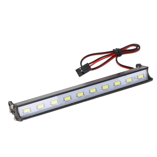 RC-Auto-Lichtleiste, Dach-LED-Lampen-Set, LED-Superhelle RC-Auto-Dachlampe aus Aluminiumlegierung für Redcat für Axial SCX10 D90 für HPI (135mm) von Generic