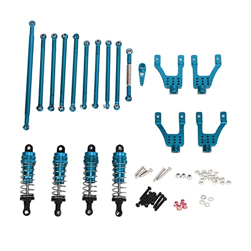 RC Auto Modifikation Teile MN86 1 12 Skala Crawler Zugstange Lenkung Links Stoßdämpfer Set Anwendbar Szene Racing (Blue) von Generic