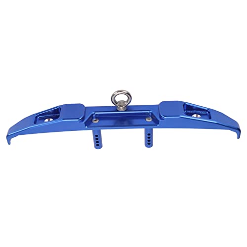 RC Car Heckstoßstange, Stoßstange aus Aluminiumlegierung und Metall mit Abschlepphaken für AXIAL SCX6 4WD 1/6 Ferngesteuerte Fahrzeuge (Blue) von Generic