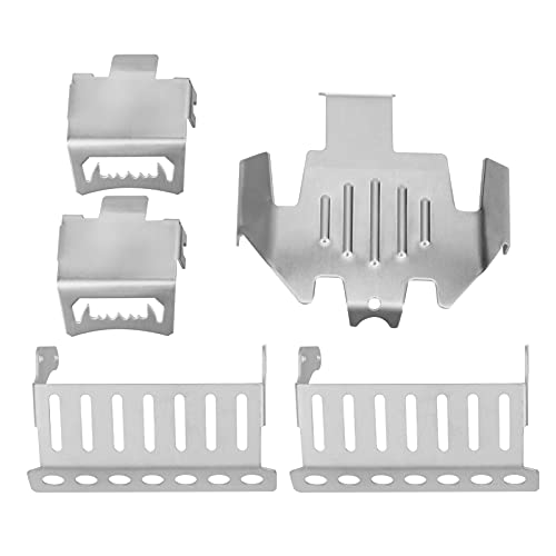 RC-Chassis-Panzerplatte mit Starkem Edelstahlmaterial, Schützt den Unteren Teil des 1/10 TRX4 Bronco G500 RC-Autos von Generic
