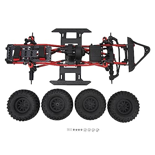 RC-Rahmen, Hochfestes Metall-Upgrade-Kit mit Stoßdämpfer Zur Reduzierung von Stößen und Getriebe für AXIAL SCX10 90046 Crawler-Car-Zubehör RC-Chassis-Upgrade von Generic