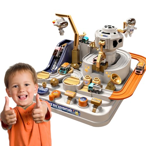 Race Race Track Spielzeug - Inertia Gleitstraße, Bunte Maze Abenteuer, Puzzle Vehicle Set | Interaktives Auto-Puzzle-Design Einzigartiges Raumfahrt Set Kindergarten Spielzeug Geschenk für Kinder Race Race Track Spielzeug - Inertia Gleitstraße, Bunte Maze Abenteuer, Puzzle Vehicle Set | Interaktives Auto-Puzzle-Design Einzigartiges Raumfahrt Set Kindergarten Spielzeug Geschenk für Kinder von Generic