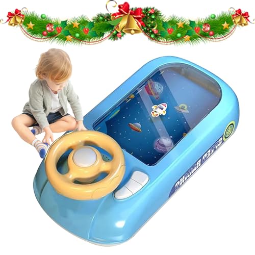 Racing Adventure Car Steering Wheel, Car Racing Adventure Toy with Steering Wheel, Driving Toys for Toddlers 4-6, Race Car Toy with Music and Vehicle Sound Effects (Blue) von Generic