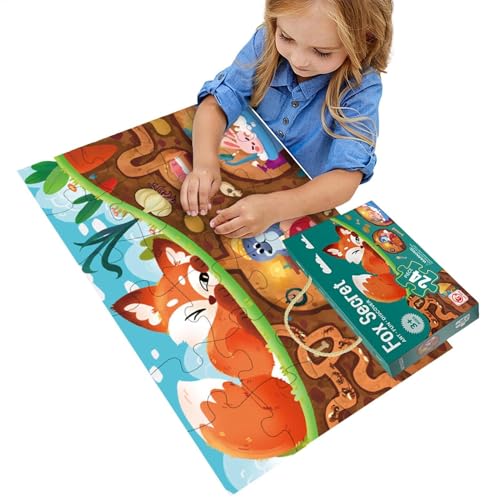 Rätsel für Vorschule, Puzzle Rätsel für Kinder - Reiseverfahren Rätsel Spielzeug - Hirnteaser für Kinder, Lernaktivitäten, Osterkorb Stuffers von Generic