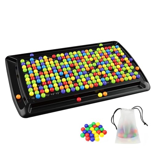 Rainbow Ball Elimination Game – 288X Strategie-Logikspiel | 1Sets Regenbogenball | Elimination Game Interaktives Regenbogenperlen-Schachbrettspiel Buntes Ball-Matching-Desktop-Spiel, Lustiges Schachbr von Generic