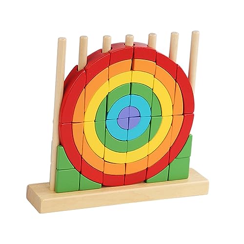 Rainbow Stacker Holzbausteine Set für Jungen Im Alter von 4 5 6 Jahren von Generic