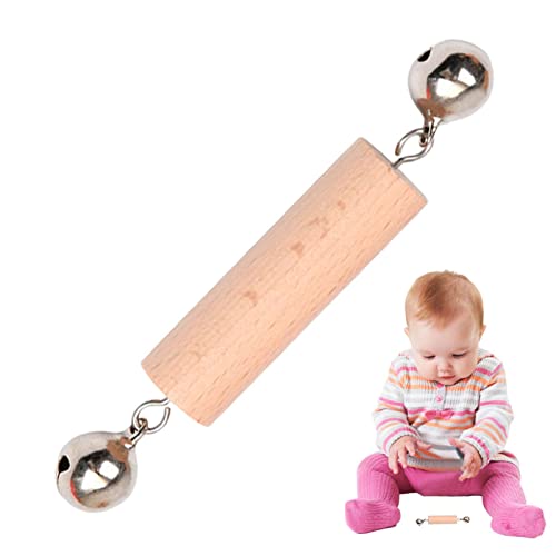 Rassel | Safe Interlocking Discs Baby Holzspielzeug - Holz Baby Neugeborenes Spielzeug für Kleinkind und Mädchen Geschenke von Generic