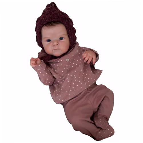 Realistische Babypuppe 19 Zoll Silikon Babypuppen Silikon Ganzkörper Mädchen, Augen offen lebensechter Babypuppe mit beweglichen Gliedmaßen und Haare Neugeborene Babypuppengeschenke für Kinder. von Generic