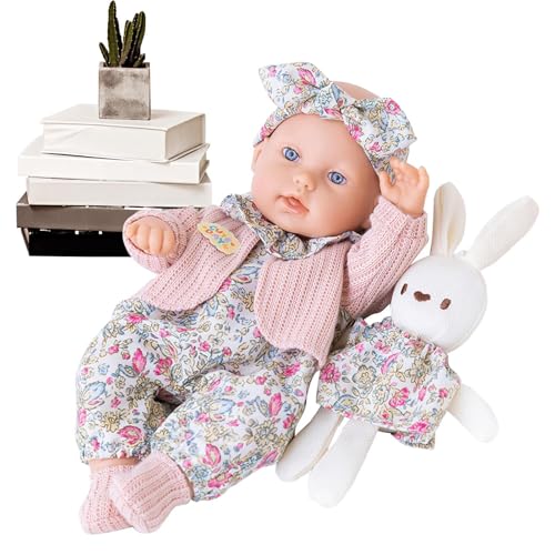 Realistische Babypuppe - Zwölf Zoll Weiches Spielzeug, Lebensechter Begleiter | Sanfte Spielkamerad Für Drei Jahre, Über Geburtstagsurlaub Mit Schlafzimmer Während Der Schlafenszeit Rollenspiele Mädch Realistische Babypuppe - Zwölf Zoll Weiches Spielzeug, Lebensechter Begleiter | Sanfte Spielkamerad Für Drei Jahre, Über Geburtstagsurlaub Mit Schlafzimmer Während Der Schlafenszeit Rollenspiele Mädch von Generic