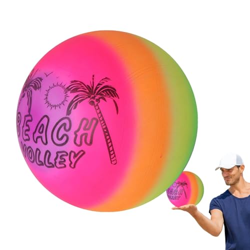 Regenbogen-Hüpfball - Aufblasbare Hüpfbälle, Sommer-Pool-Spielball | Bezauberndes Strandspielzeug Mit Regenbogen-Motiv, Verspieltes Regenbogen-Wasserspielzeug, Unterhaltsames Wasser-Sommerspiel von Generic