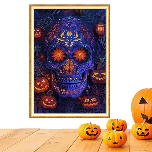 Reise-Puzzlespiele, Puzzle-Spielzeug für Kleinkinder | Lustiges Halloween-Schädel-Kunst-Puzzlespiel für,Lustiges Halloween-Puzzlespiel für Zuhause, Auto, Outdoor, Roadtrip von Generic