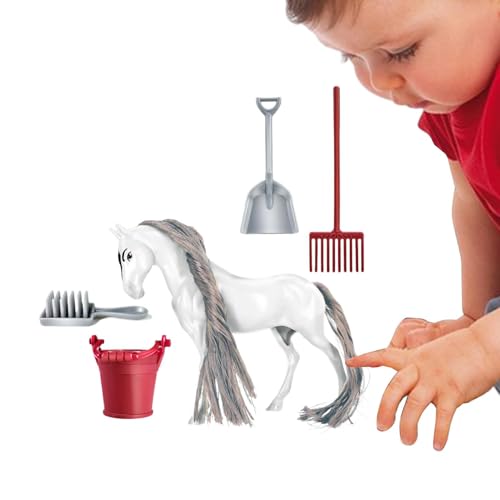 Reitspielset Reitstall Spielset Reitstall Spielset Reiten Spielset mit abnehmbarer Spielfigur für Spielzeug für - Realistisches Tierspielzeug Fingi der Bauernhof Club für die von Generic