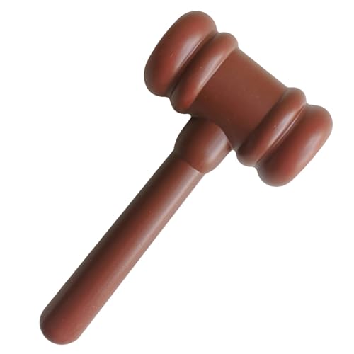 Richter Hammer, Richter Gavel Spielzeug – Zubehör für Gerichtssaal | Judge Gavel Prop für Justice Hammer Kostüm, Partygeschenke für Rollenspiele von Generic