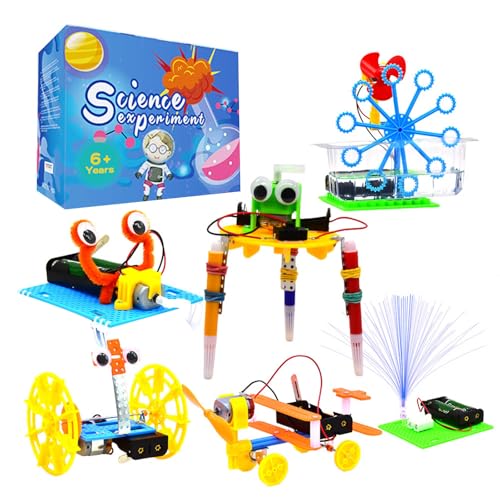 Robot Kit Children's Electronic Science Experimental Project Boys' Toys Simulation Boys' DIY Engineering Robot Construction Kit Urd951 (C, One Size) von Generic