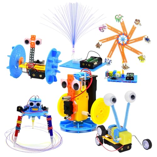 Robot Kit Children's Electronic Science Experimental Project Boys' Toys Simulation Boys' DIY Engineering Robot Construction Kit Urd951 (D, One Size) von Generic