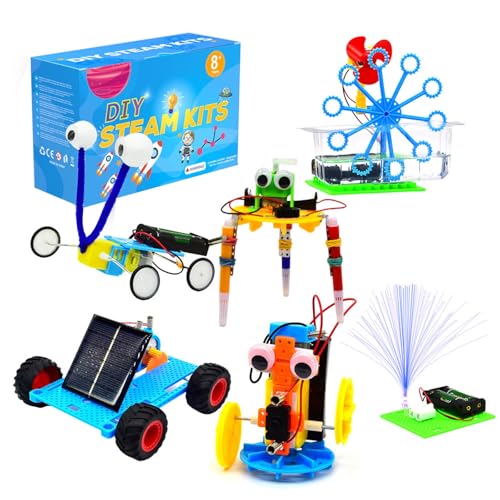 Robot Kit Children's Electronic Science Experimental Project Boys' Toys Simulation Boys' DIY Engineering Robot Construction Kit Urd951 (E, One Size) von Generic