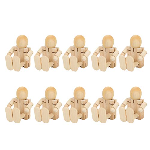 Robotergebäude Kit, Roboter Kit Holzmalerei Kunsthandwerk für 10pcs Unvollendete Hölzerne Roboterholz Holz Menschen Formen Figuren für DIY -Malereien Kunsthandwerk Robotergebäude Kit, Roboter Kit Holzmalerei Kunsthandwerk für 10pcs Unvollendete Hölzerne Roboterholz Holz Menschen Formen Figuren für DIY -Malereien Kunsthandwerk von Generic
