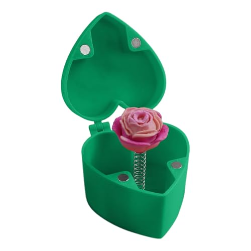 Rosenherz Rosenherz Überraschung Rosenherz für Dich Rose der Rose am Volkstag Geburtstag Erwachsener Valentinstag SzL89 (Green, One Size) von Generic