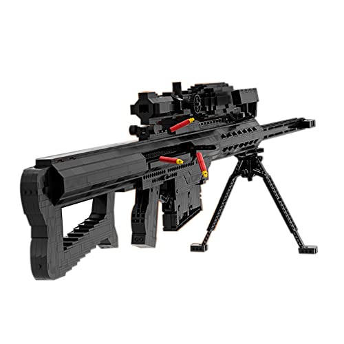 SAYN Technik M82A1 Scharfschützengewehr Bausatz, 2000+ Teile, MOC Kompatibel mit Lego, Schwarz, Militär-Gewehr-Bausatz, Kinder ab 14 Jahren, Unisex von Generic