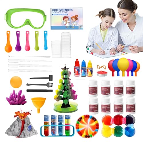 STEM Science Kit - 132 Experimente für Chemie und Labor, nützliches Kinderwerkzeug | Fun Science Set für Lernen und Erkundungen, praktische Bildungsspielzeuge, Wissenschaftsmesse und Klassenzimmer von Generic