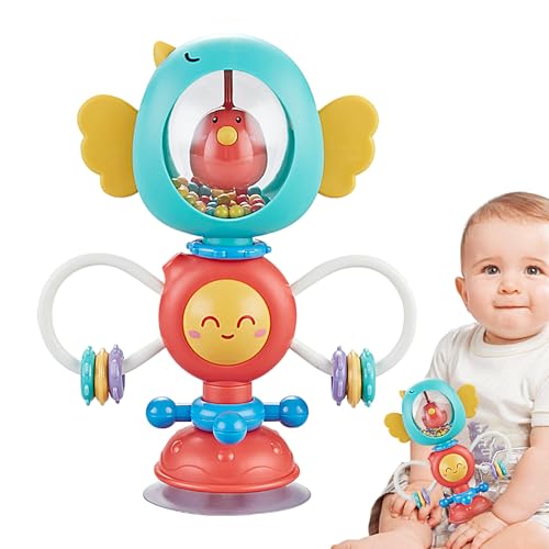 Säuglingsspin -Spielzeug - Saugbasis -Rasselrad, Early Learning Spinner | Hochstuhl -Unterhaltungsspielzeug Für Kleinkinder Über 6 Monate, Sensorischer Spielspinner Für Babys Mit Hellen Farben Und Rot Säuglingsspin -Spielzeug - Saugbasis -Rasselrad, Early Learning Spinner | Hochstuhl -Unterhaltungsspielzeug Für Kleinkinder Über 6 Monate, Sensorischer Spielspinner Für Babys Mit Hellen Farben Und Rot von Generic