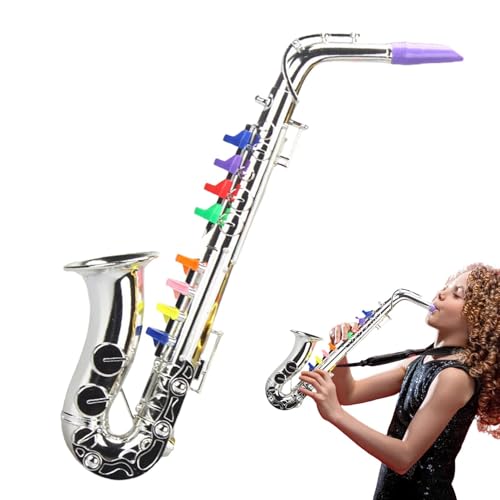 Saxophon-Spielzeug für Kinder, Saxophon-Spielzeug, kleine Musikinstrumente, Saxophon, pädagogisches Saxophon-Spielzeug für Kleinkinder, 13 x 9,5 x 35 cm Saxophon-Spielzeug für Kinder, Saxophon-Spielzeug, kleine Musikinstrumente, Saxophon, pädagogisches Saxophon-Spielzeug für Kleinkinder, 13 x 9,5 x 35 cm von Generic