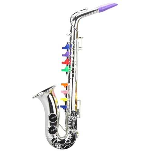 Saxophon-Spielzeug für Musikinstrumente – realistisches Kindersaxophon, Lernspielzeug | langlebiges Kleinkinderspielzeug, Musiksimulations-Saxophon für Anfänger und musikalische Früherziehung von Generic