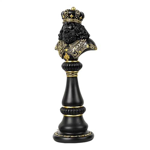 Schach-Statuen-Skulptur – kreative Schach-Harz-Skulptur, hohe dekorative Harz-Skulptur | Schachstatue-Dekorstück, kreative Retro-Ritterstatuen-Ornamente, für Zuhause, Schlafzimmer, Schreibtisch, Büro, von Generic