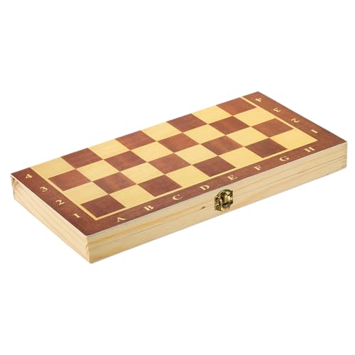 Schachspiel für, Reiseschachspiel Holzschachspiele Tragbares Schachbrettspiel Holzschachspiel für Jungen Mädchen Erwachsene (Brown) von Generic