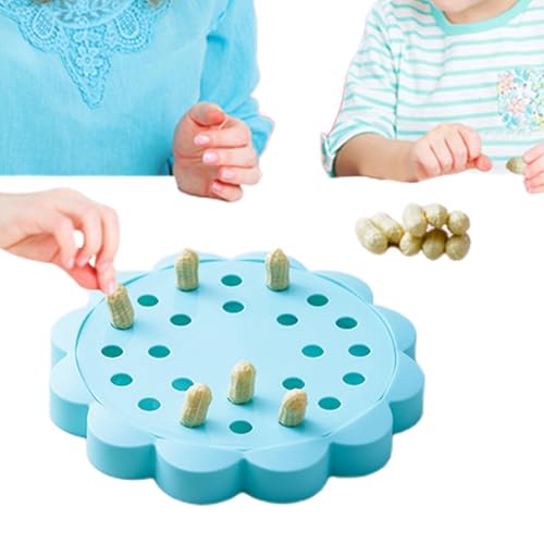 Schachspiel mit Magnet, Tischmagnetspiel - Erdnuss-Tischspiel,Unterhaltungs-Familien-Puzzle-Spielzeug-Brettspiel-Set für Reisen, Camping von Generic