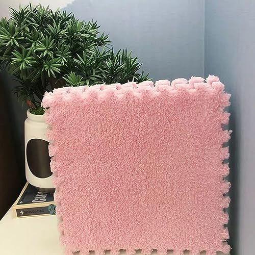 Schaumstoffmatte, 30 Stück, Plüsch-Puzzle, Bodenmatte aus Schaumstoff, Fliesen mit Rand, modularer Teppich, waschbar, ineinandergreifende Spielmatte, 30 x 30 x 12 x 0,4 cm Schaumstoffmatte, 30 Stück, Plüsch-Puzzle, Bodenmatte aus Schaumstoff, Fliesen mit Rand, modularer Teppich, waschbar, ineinandergreifende Spielmatte, 30 x 30 x 12 x 0,4 cm von Generic