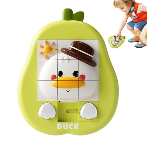 Schiebe-Puzzle-Konsole, Schiebe-Puzzle-Spielzeug, Denkspiele mit Tier- , Fruchtform, interaktive Reisespiele für Schiebe-Puzzle-Konsole, Schiebe-Puzzle-Spielzeug, Denkspiele mit Tier- , Fruchtform, interaktive Reisespiele für von Generic