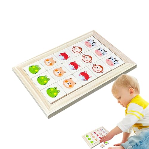 Schiebepuzzle-Brettspiel, Schiebepuzzlespiele für Kinder,Schiebetier-Puzzlespiele, passende Spielzeuge | Blocks Vorschul-Logikspiel Denksport-Lernspielzeug für Kinder von Generic