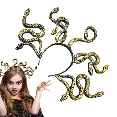 Schlangenkopfschmuck, Schlangen-Kopfschmuck, Halloween-Kopfschmuck, Schlangen-Kopfschmuck, Cosplay-Kopfschmuck, Haarschmuck für Halloween-Maskerade von Generic