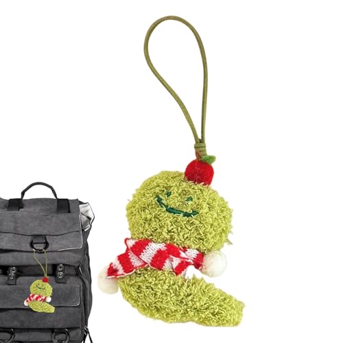 Schlangenpuppen-Anhänger – Plüsch-Anhänger für Tragetasche, Jahr der Schlange Plüsch-Rucksack-Ornament-Anhänger | Rucksack-Dekoration, Auto-Heimdekoration, Schlüsselhalter von Generic