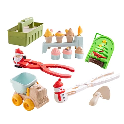 Schneeball-Hersteller – Schnee-LKW-Spielzeug, Schneespiel-Tools | Langlebige Schneeformen für Kinder, Outdoor-Spiele, Schneeball-Clip und Sandspielzeug, Outdoor-Schneespielzeug, Winterspielzeug-Set, e von Generic