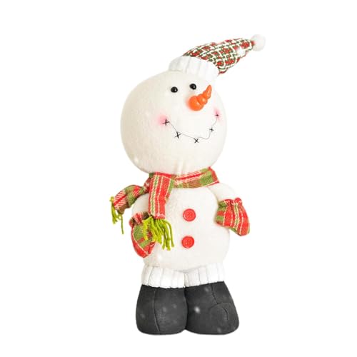 Schneemann-Plüsch, ausgestopfter Schneemann,Niedliche Schneemann-Puppen-Weihnachtsdekorationen - Weihnachts-Plüsch-Schneemann-Puppe, Tischdekoration, Schneemann-Ornamente für Zuhause, Küche, Urlaubsde von Generic