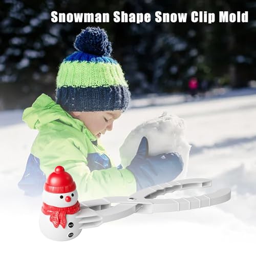 Schneemann Schneeball Clip Werkzeug Schneeball Maker Spielzeug Mit Griff Für Kinder Für Outdoor Für Winter SzL105 (White, 33cm) von Generic